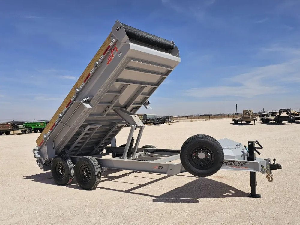 14' Horizon EZ7 Bumper Pull Dump Trailer 19" Sides - (2) 7K Axles 15854