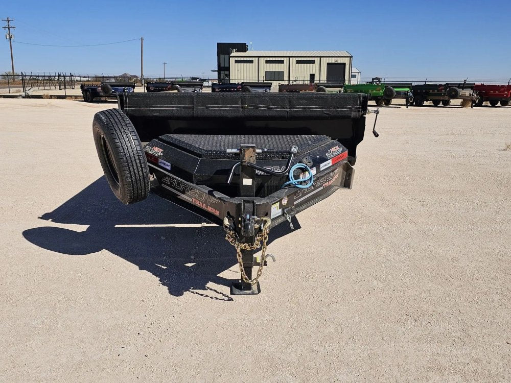 14' Horizon EZ7 Bumper Pull Dump Trailer 19" Sides - (2) 7K Axles 15861