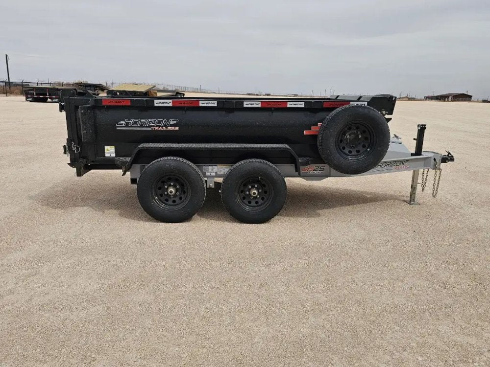 10' Horizon HZ5 Bumper Pull Dump Trailer 24" Side Walls - (2) 3.5K Axles 15809