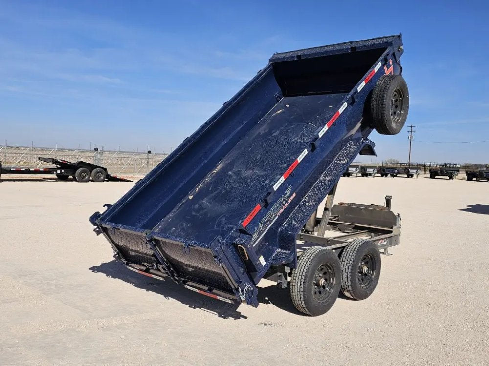 12' Horizon HZ6 Bumper Pull Dump Trailer 24" Side Walls - (2) 5.2K Axles 15942