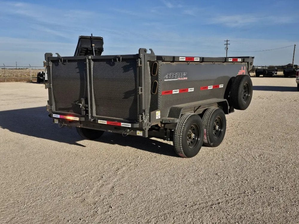 12' Horizon HZ6 Bumper Pull Dump Trailer 36" Side Walls - (2) 5.2K Axles 15964