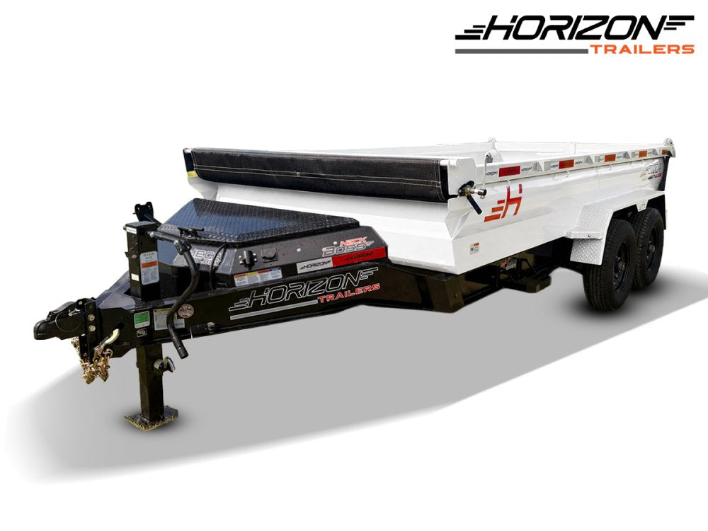 16' Horizon HZ7 Bumper Pull Dump Trailer 48" Side Walls - (2) 8K Axles d3-45c