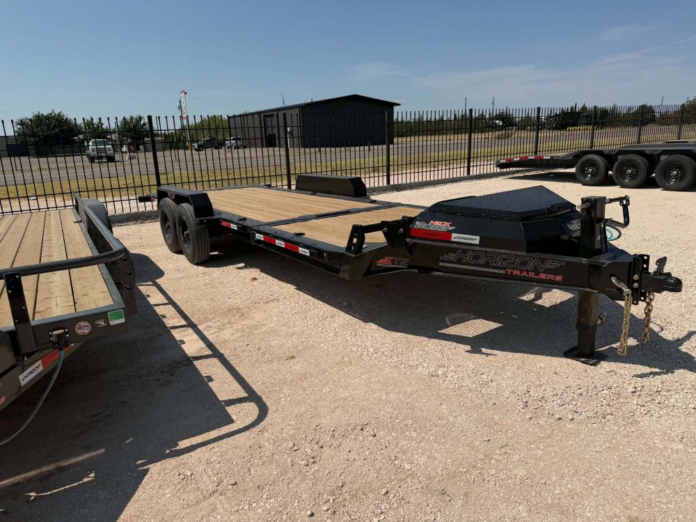 22' Horizon ETZ Bumper Pull Equipment Tilt Trailer - (2) 8K Axles 017608