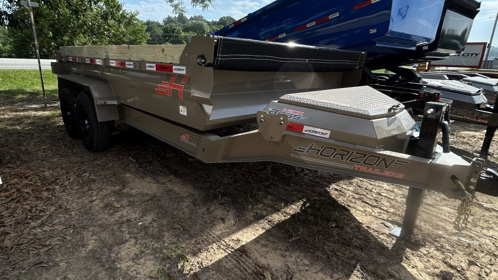 14' Horizon EZ7 Bumper Pull Dump Trailer 19" Sides - (2) 7K Axles 018776
