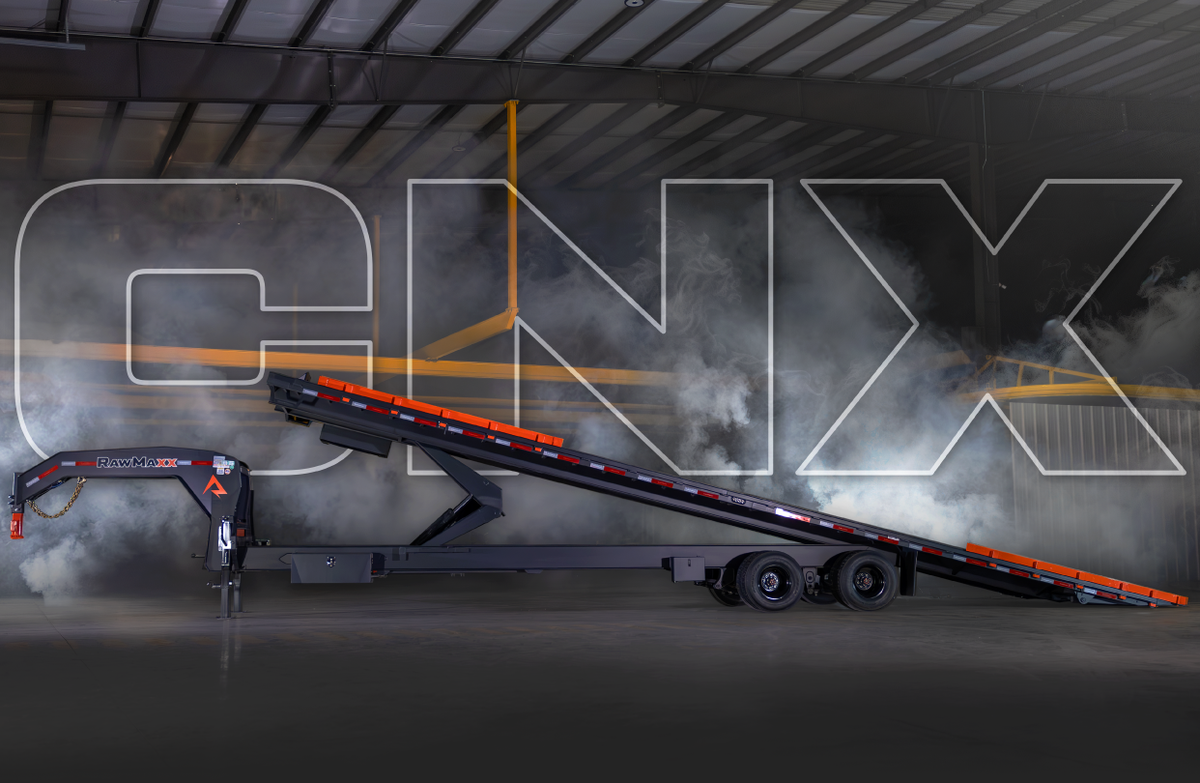 RawMaxx CNX Gooseneck Dual Container Tilt Trailer
