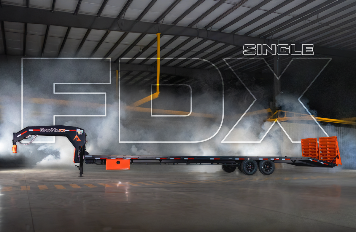 RawMaxx FDX Gooseneck Single Wheel Deckover