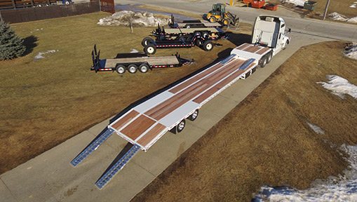 Behnke Low-Profile Over the Road Step-Deck Semi