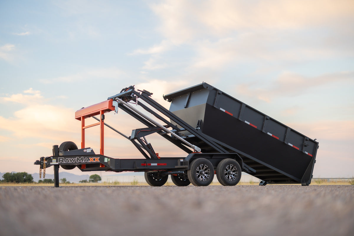 RawMaxx RDX Bumper Pull Roll Off Trailer