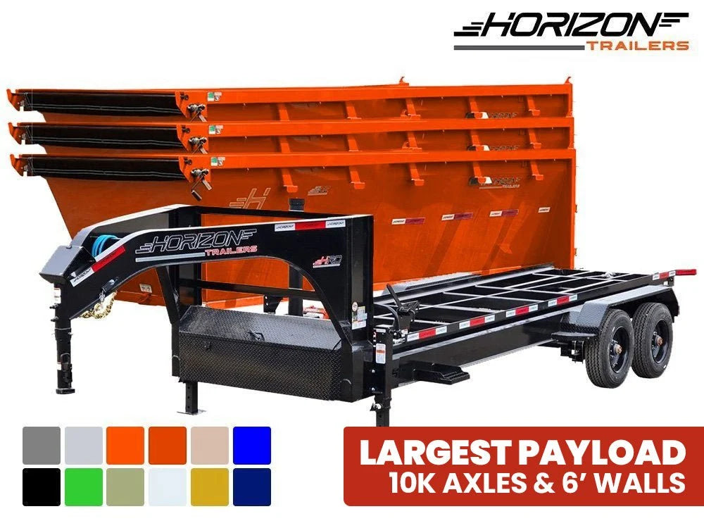Horizon HRD Roll Off Trailer + HDZ Dumpster Package - Build to Order
