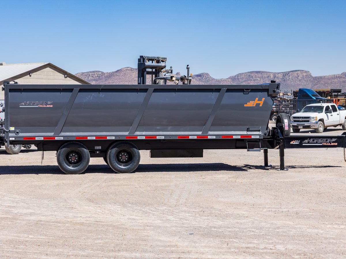 Horizon HZH Pintle Hitch Heavy Duty Dump Trailer
