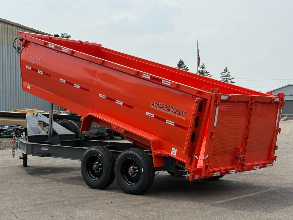 Horizon HZX Bumper Pull 10K Axle Dump Trailer