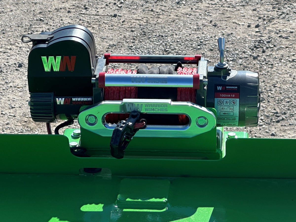 Custom fabricated winch plates