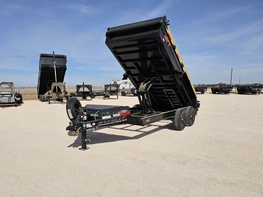 14' Horizon EZ7 Bumper Pull Dump Trailer 19" Sides - (2) 7K Axles 15863