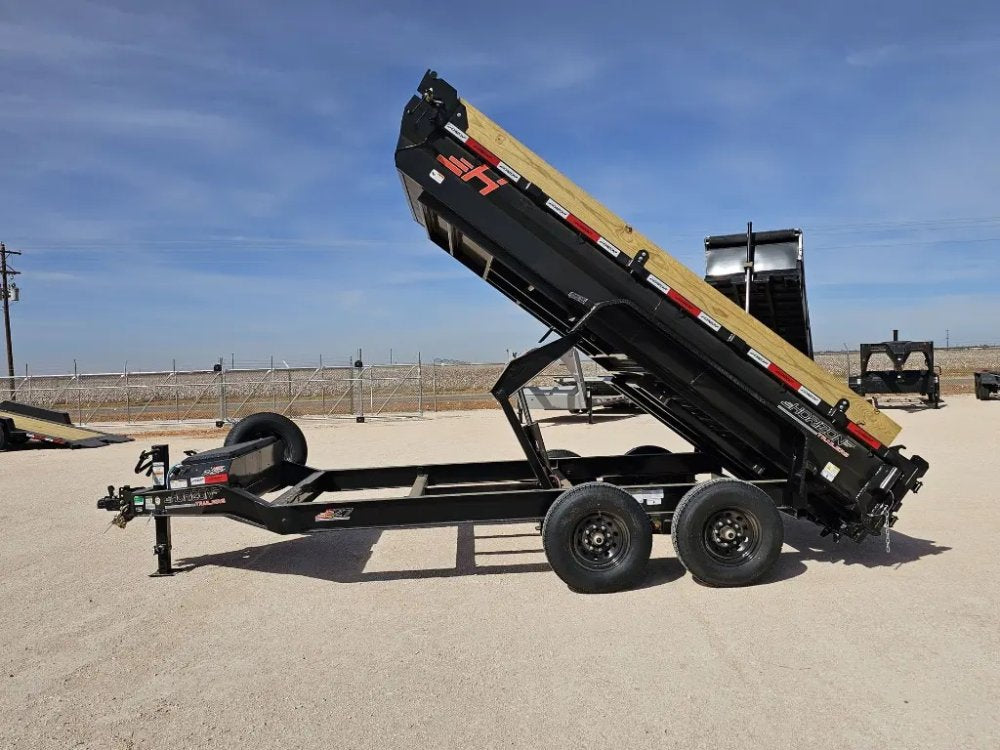 14' Horizon EZ7 Bumper Pull Dump Trailer 19" Sides - (2) 7K Axles 15863