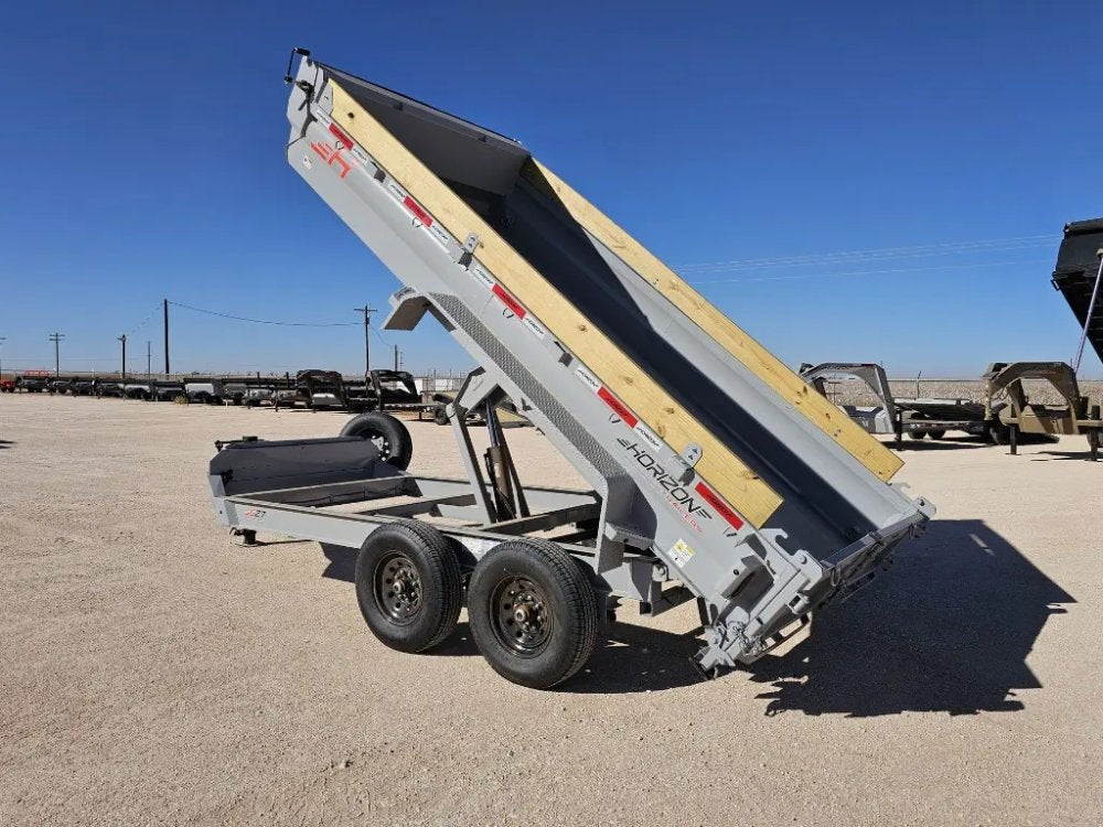 14' Horizon EZ7 Bumper Pull Dump Trailer 19" Sides - (2) 7K Axles 15294