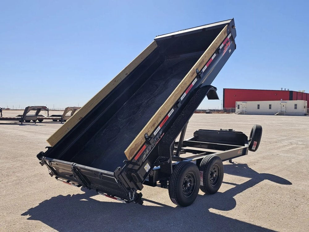 14' Horizon EZ7 Bumper Pull Dump Trailer 19" Sides - (2) 7K Axles 15861
