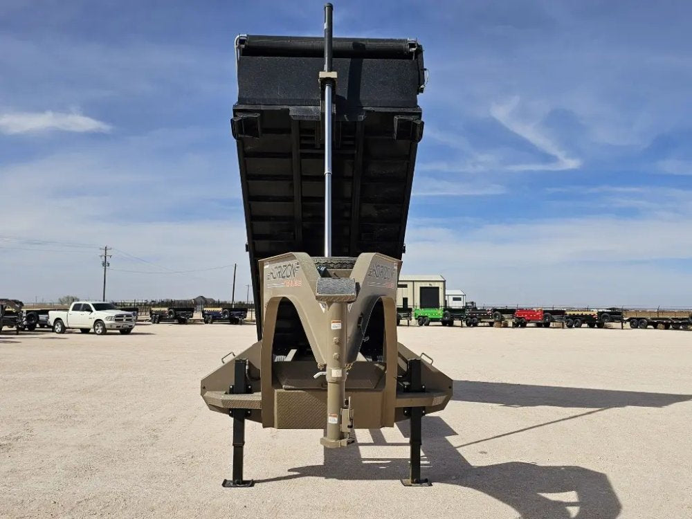 20 Horizon HZH Gooseneck Dump Trailer 48" Side Walls Hydraulic Jacks Telescopic - (2) 10K Axles 16021