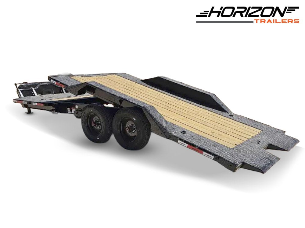 22' Horizon HET Bumper Pull Equipment Tilt Trailer Drive Over Fenders - (2) 10K Axles 16820