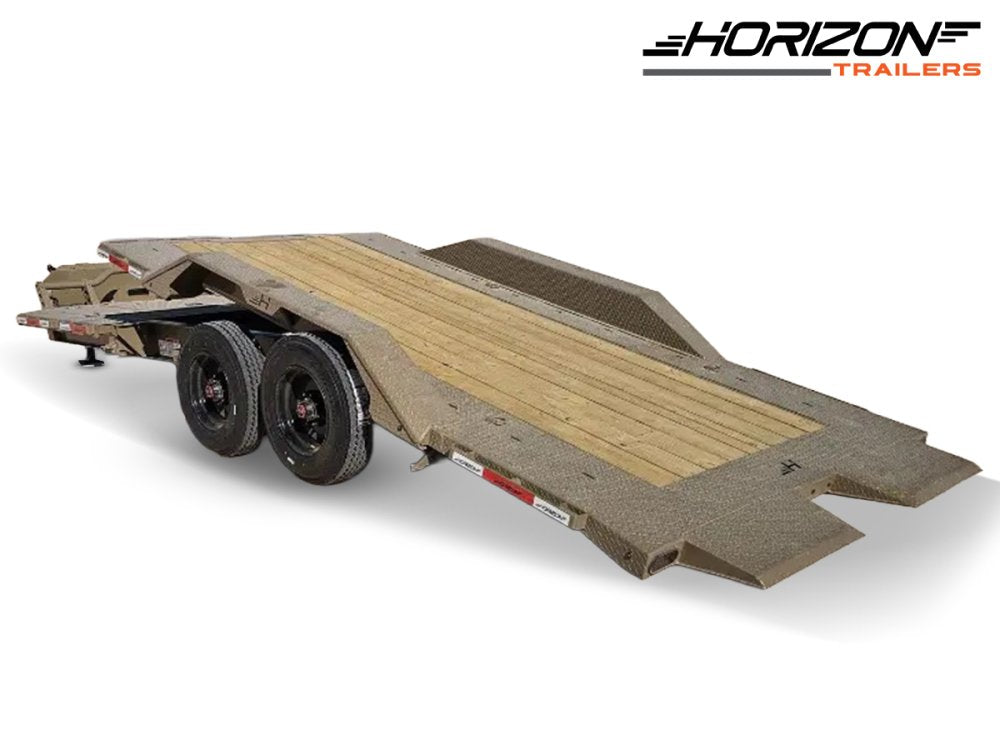 22' Horizon HET Bumper Pull Equipment Tilt Trailer Drive Over Fenders - (2) 10K Axles 16821