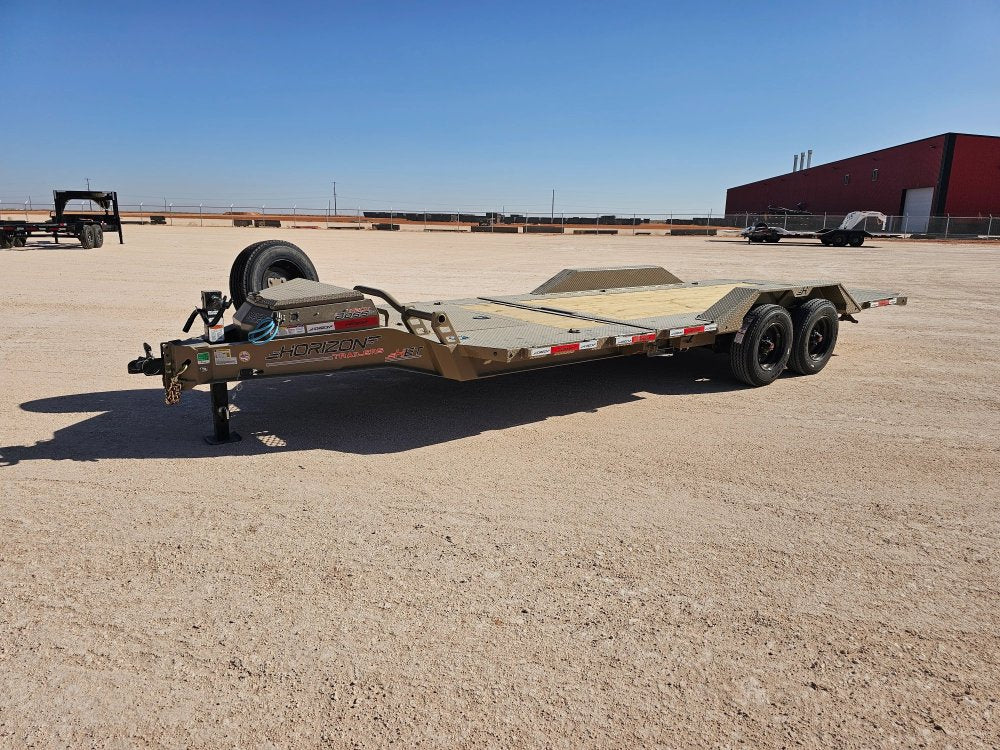 22' Horizon HET Bumper Pull Equipment Tilt Trailer Drive Over Fenders - (2) 10K Axles 16821