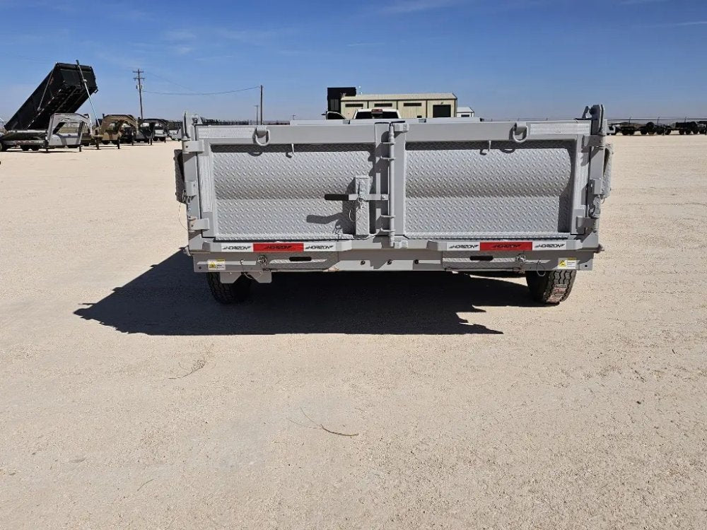 14' Horizon HZ7 Bumper Pull Dump Trailer 24" Side Walls - (2) 7K Axles 15265