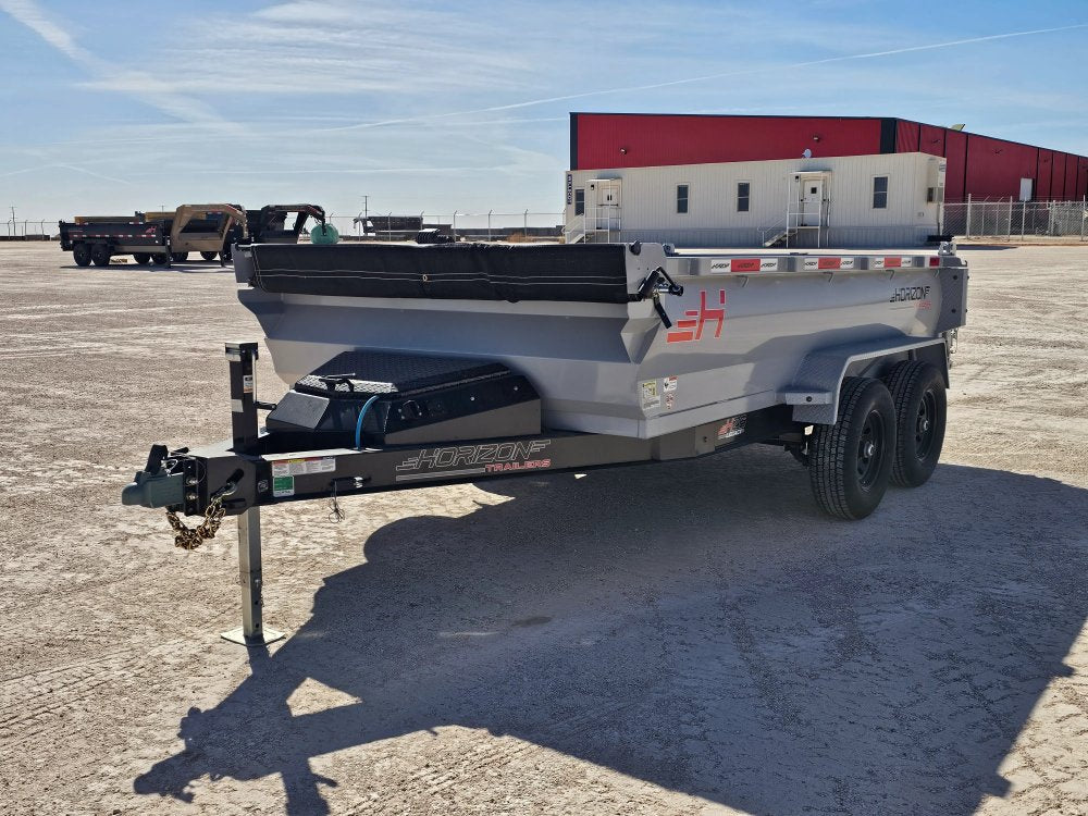 12' Horizon HZ6 Bumper Pull Dump Trailer 24" Side Walls - (2) 5.2K Axles 15158