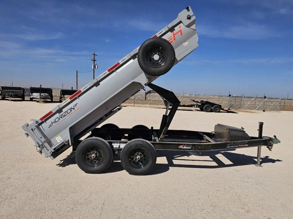 12' Horizon HZ6 Bumper Pull Dump Trailer 24" Side Walls - (2) 5.2K Axles 15158