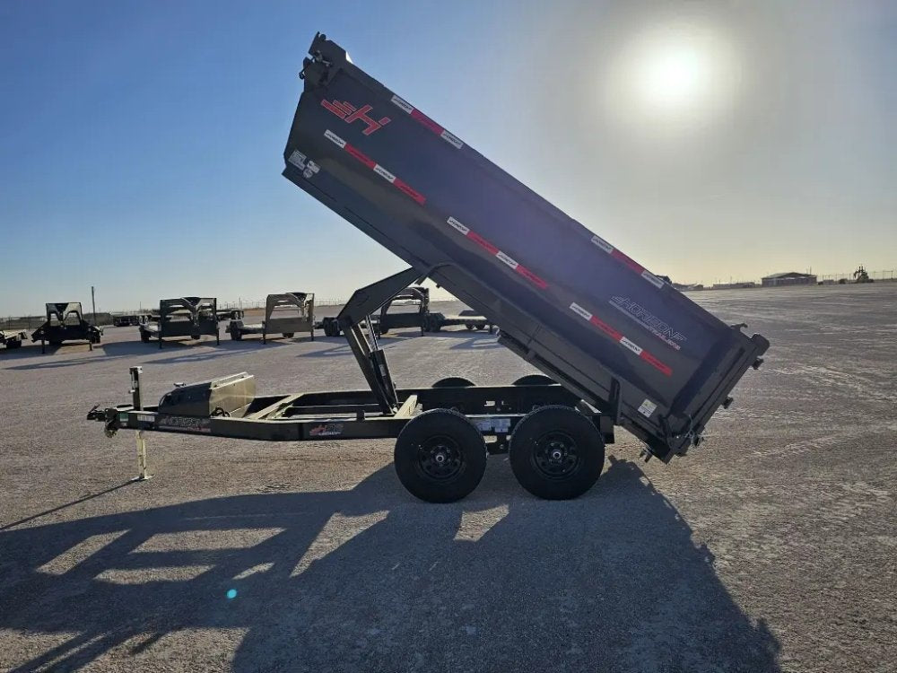 12' Horizon HZ6 Bumper Pull Dump Trailer 36" Side Walls - (2) 5.2K Axles 15964