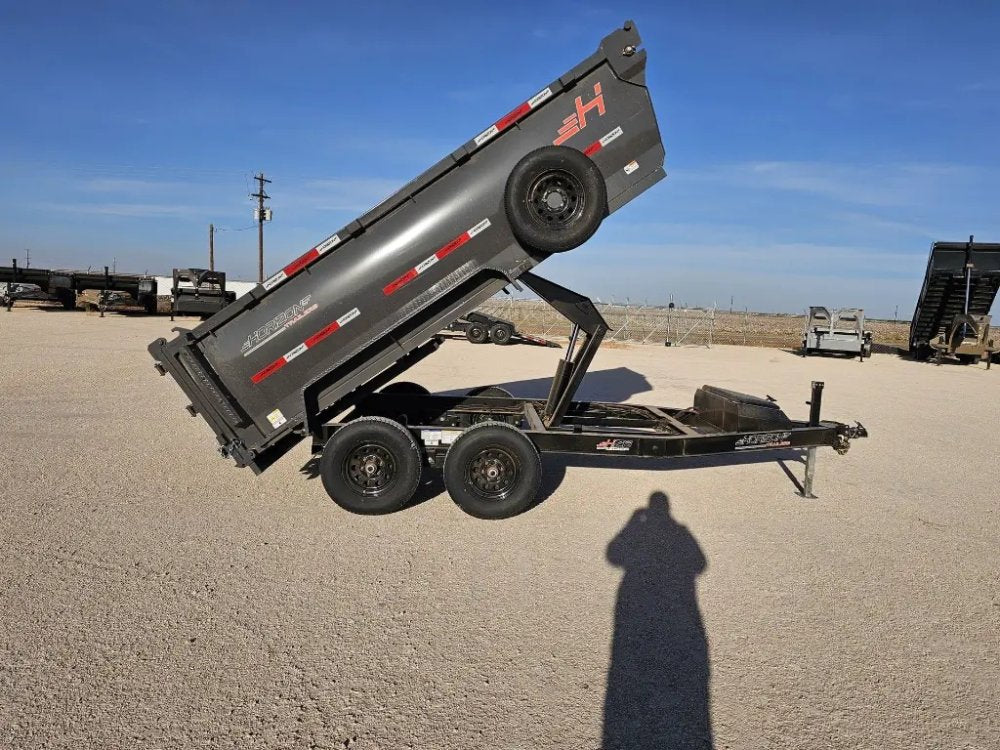 12' Horizon HZ6 Bumper Pull Dump Trailer 36" Side Walls - (2) 5.2K Axles 15964