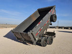 12' Horizon HZ6 Bumper Pull Dump Trailer 36" Side Walls - (2) 5.2K Axles 15964