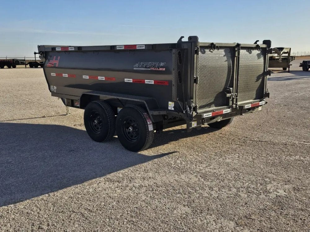 12' Horizon HZ6 Bumper Pull Dump Trailer 36" Side Walls - (2) 5.2K Axles 15964