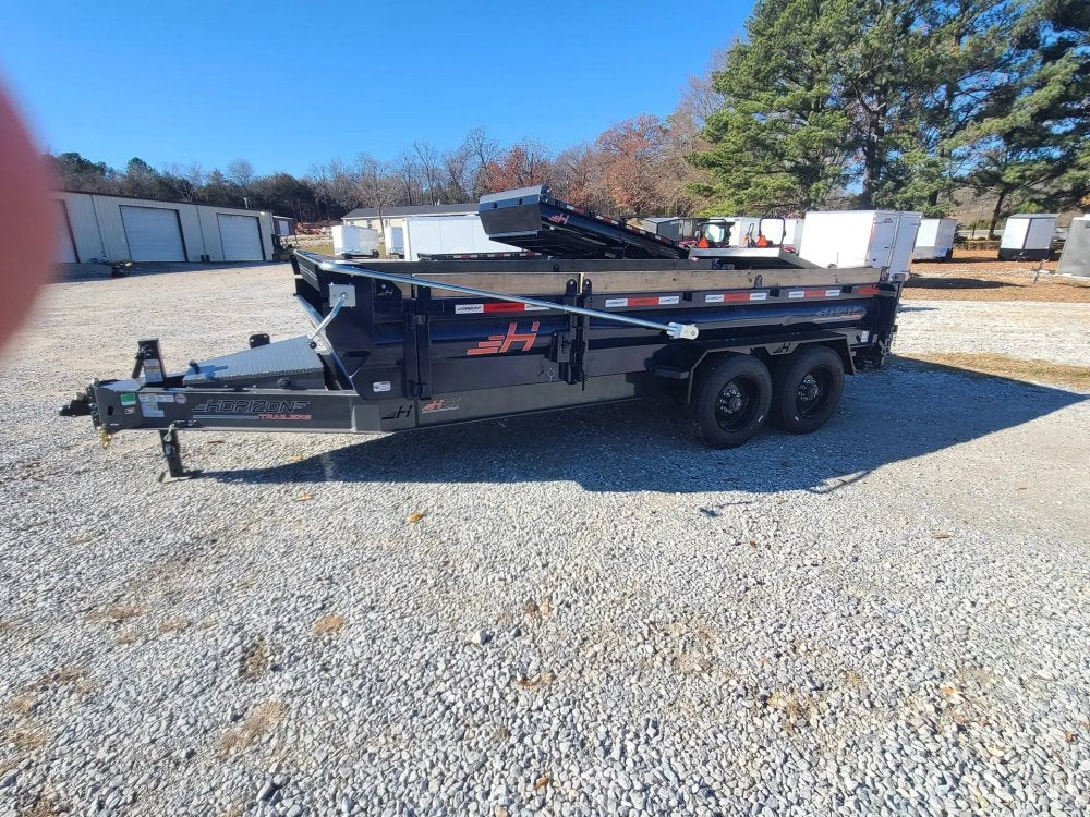 16' Horizon HZX Gooseneck Dump Trailer 24" Side Walls - (2) 10K Axles 2428