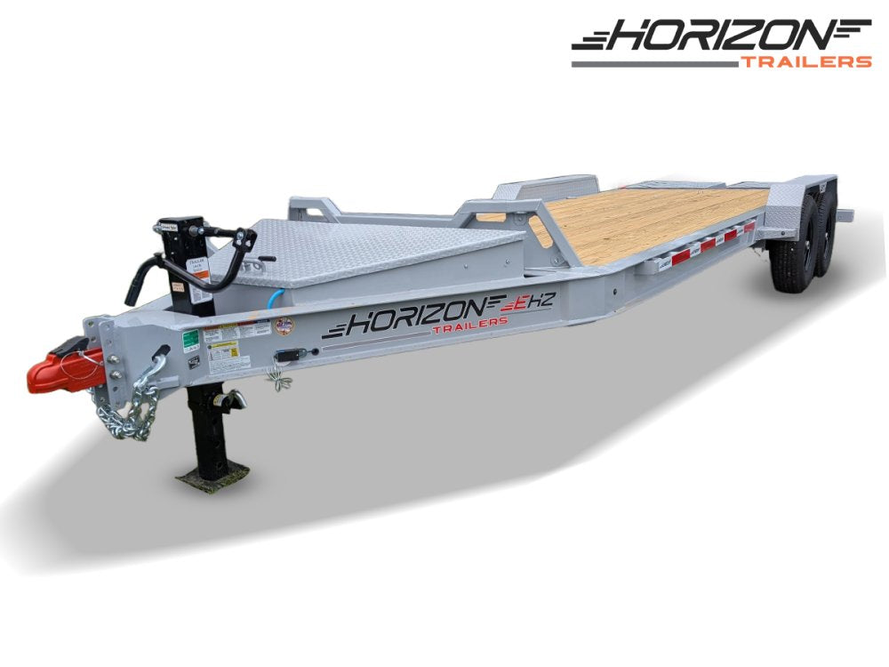 20' Horizon EHZ Bumper Pull Equipment Trailer Mega Ramps - (2) 7K Axles 11437