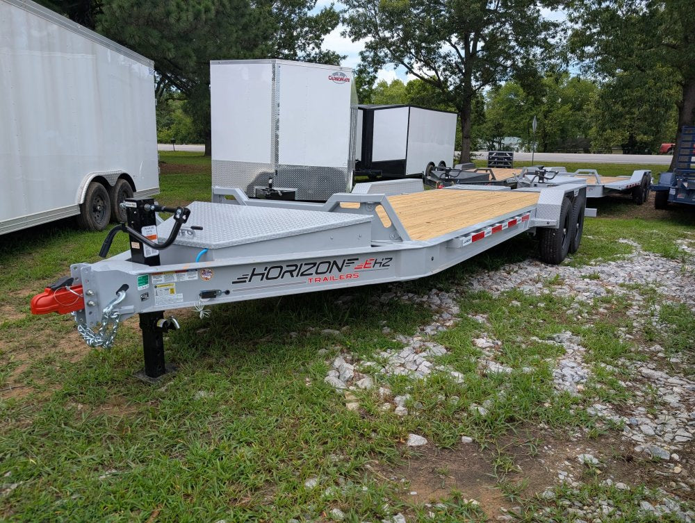 20' Horizon EHZ Bumper Pull Equipment Trailer Mega Ramps - (2) 7K Axles 11437
