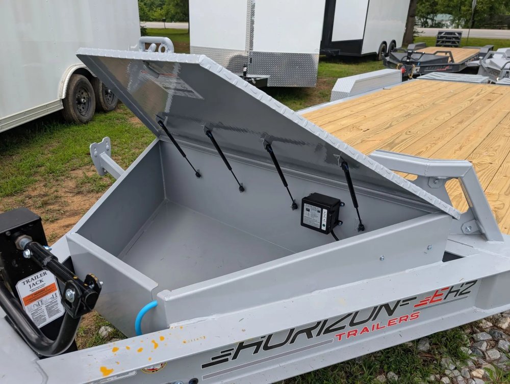 20' Horizon EHZ Bumper Pull Equipment Trailer Mega Ramps - (2) 7K Axles 11437