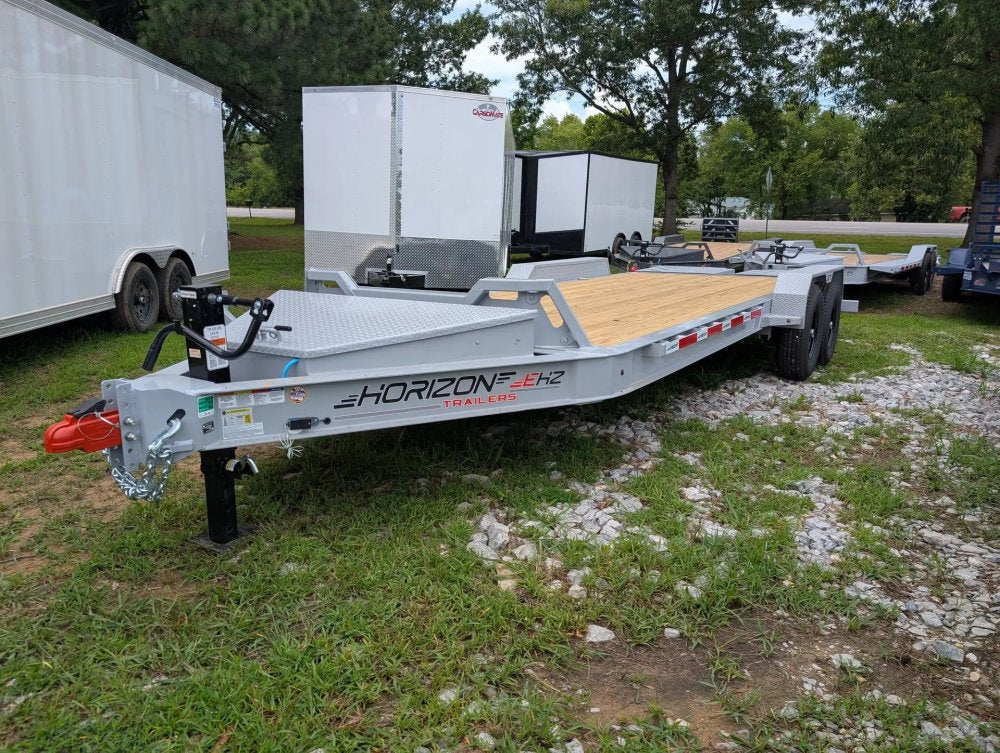 20' Horizon EHZ Bumper Pull Equipment Trailer Mega Ramps - (2) 7K Axles 11437