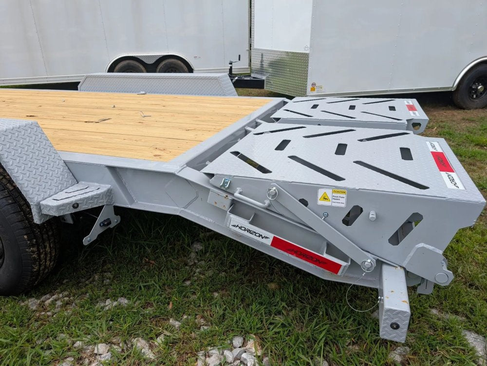 20' Horizon EHZ Bumper Pull Equipment Trailer Mega Ramps - (2) 7K Axles 11437