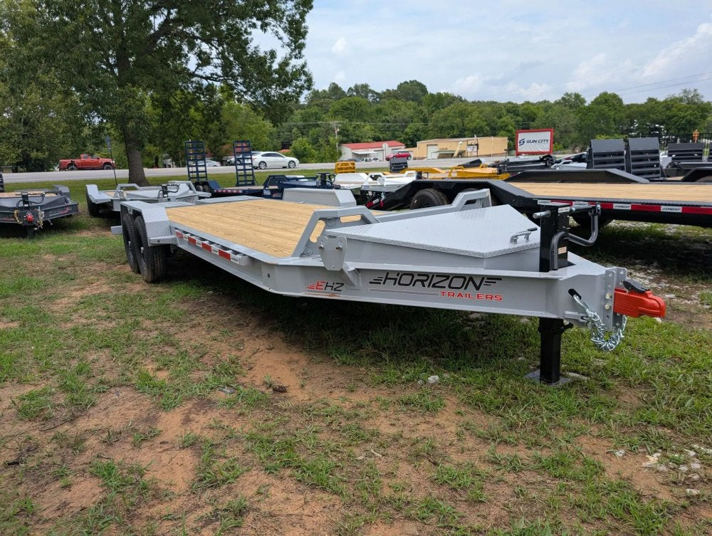 20' Horizon EHZ Bumper Pull Equipment Trailer Mega Ramps - (2) 7K Axles 11437