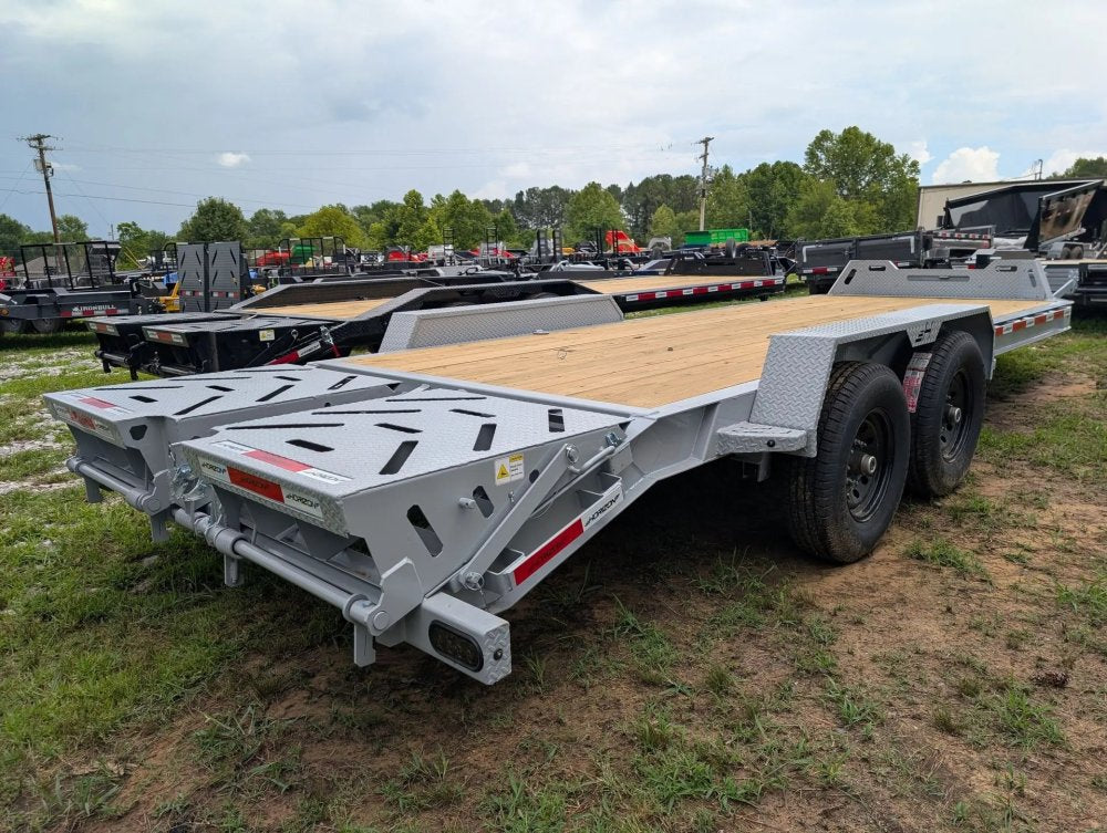 20' Horizon EHZ Bumper Pull Equipment Trailer Mega Ramps - (2) 7K Axles 11437
