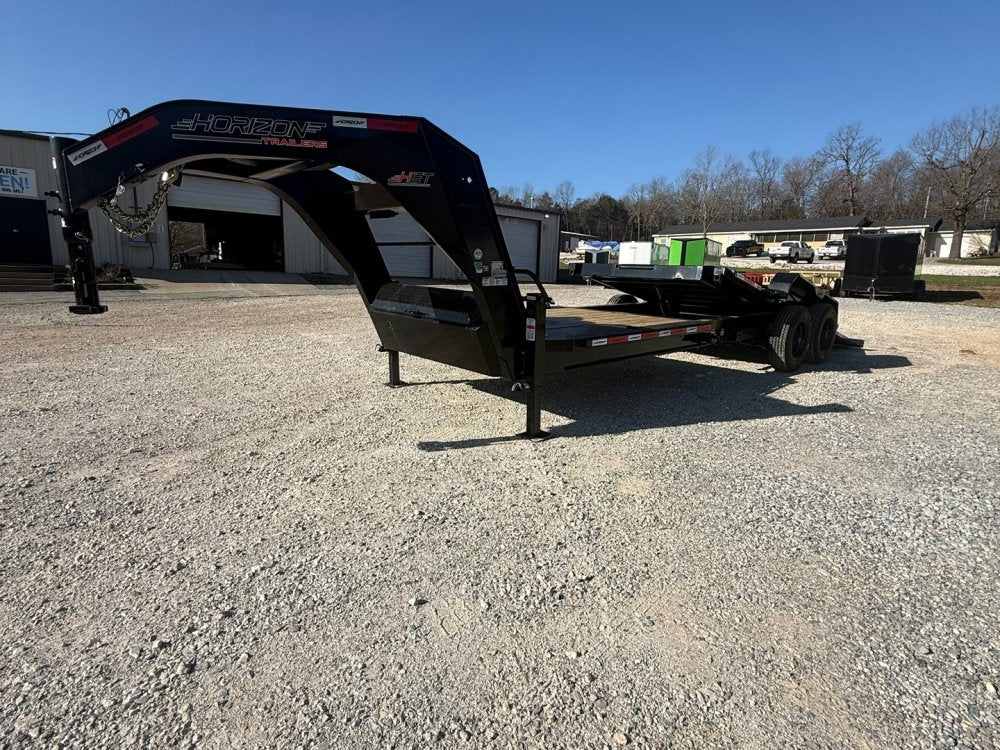 24' Horizon HET Gooseneck Equipment Tilt Trailer Drive Over Fenders - (2) 10K Axles 15459