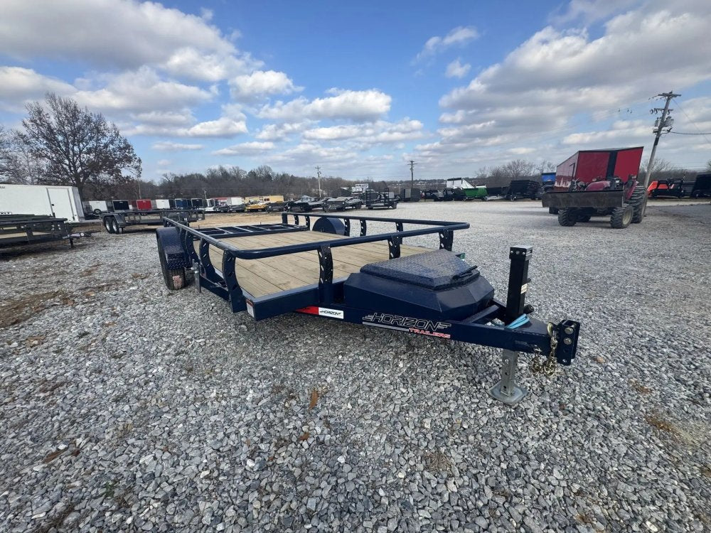 14' Horizon UTZ Bumper Pull Utility Trailer - (1) 3.5K Axles 14907