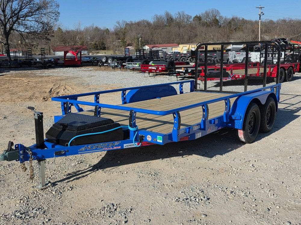 14' Horizon UTZ Bumper Pull Utility Trailer - (2) 3.5K Axles 8563