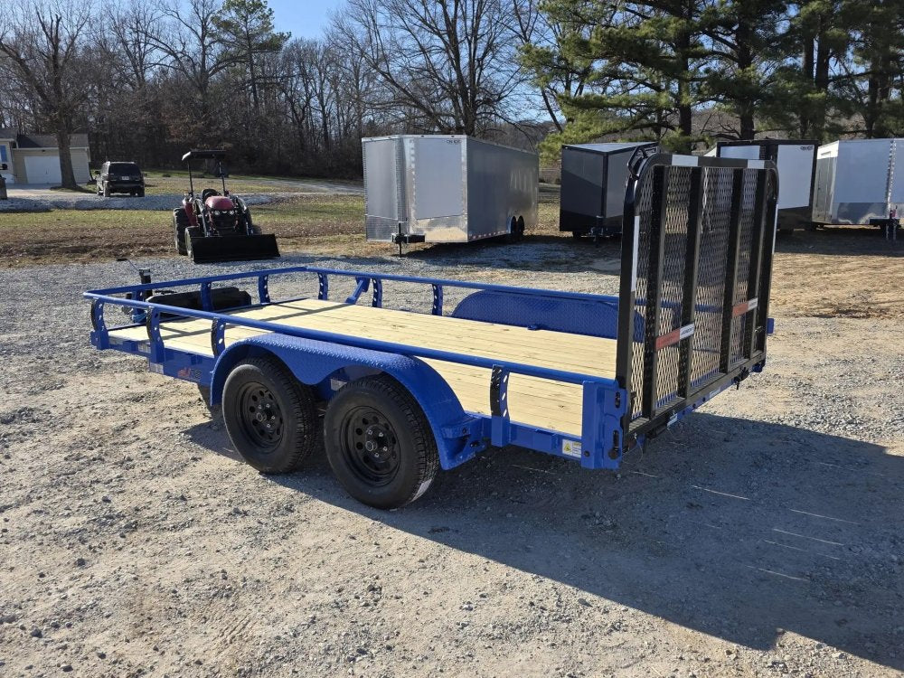 14' Horizon UTZ Bumper Pull Utility Trailer - (2) 3.5K Axles 8563