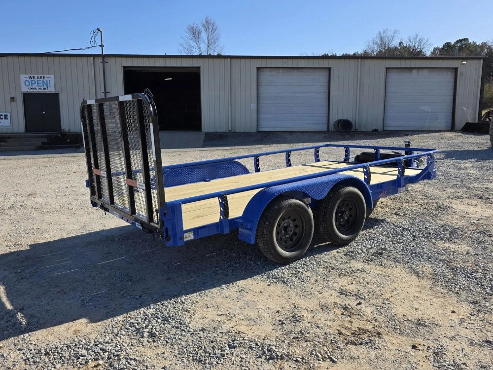14' Horizon UTZ Bumper Pull Utility Trailer - (2) 3.5K Axles 8563