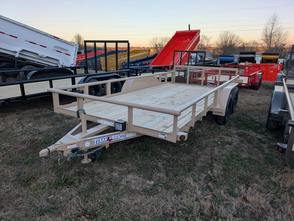 6.5 x 16 TA Pipe Top Utility Trailer Texas Bragg 6.5K 260715