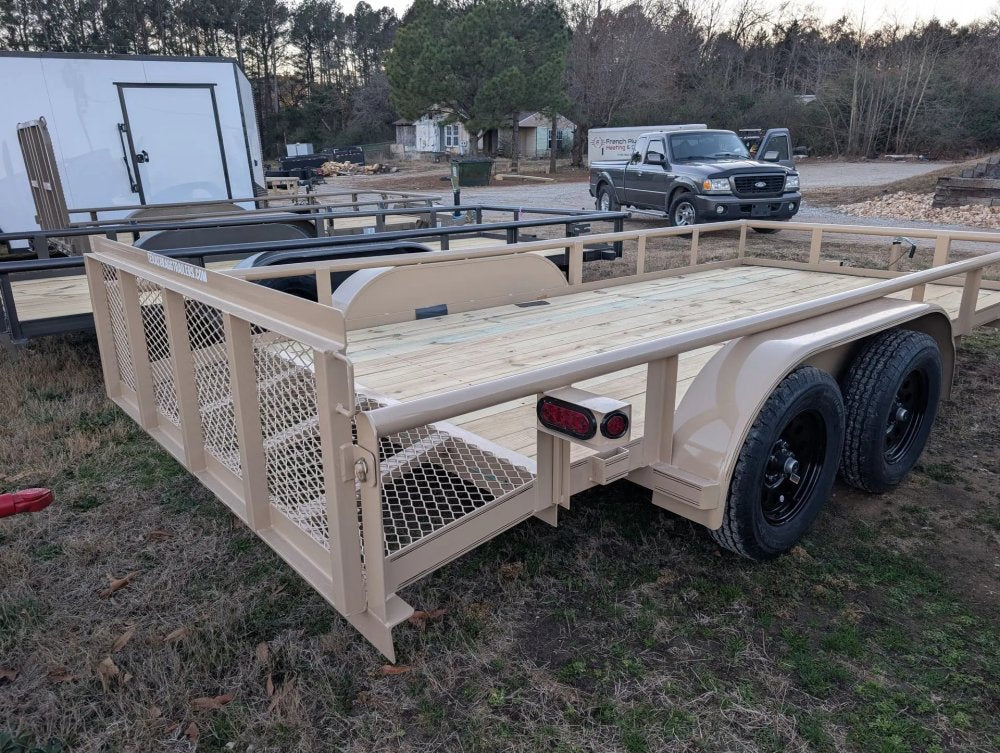 6.5 x 16 TA Pipe Top Utility Trailer Texas Bragg 6.5K 260715