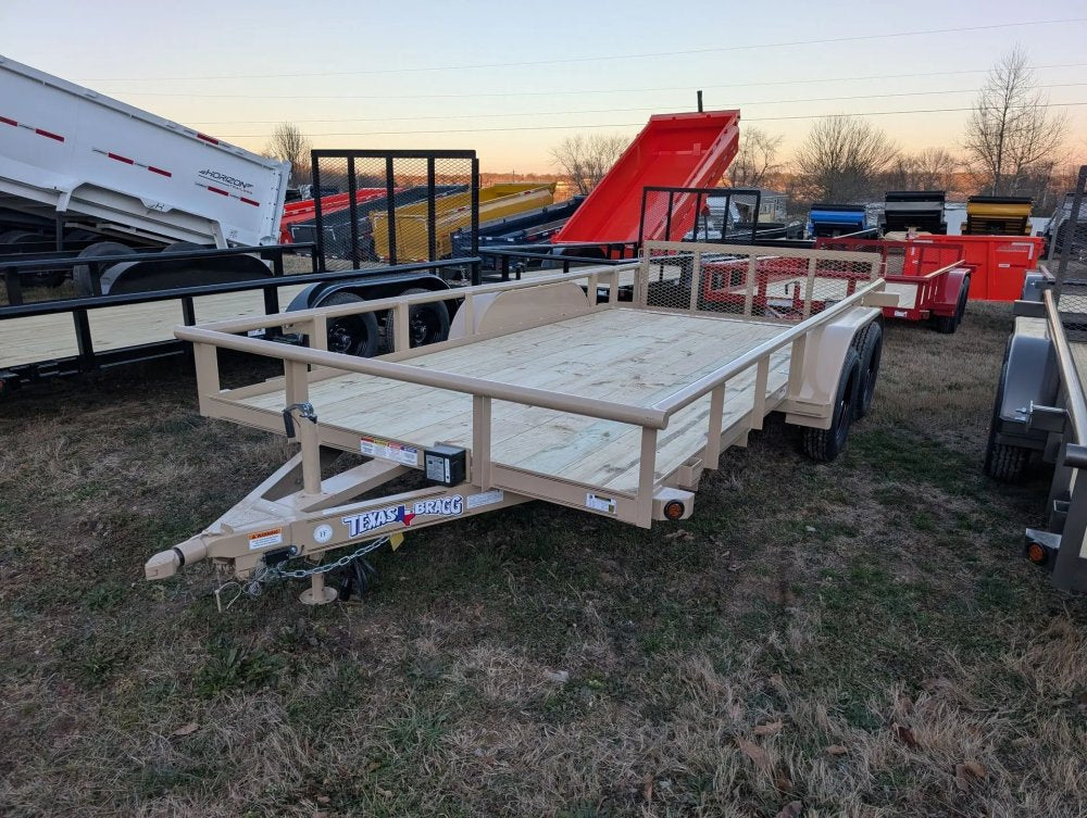 6.5 x 16 TA Pipe Top Utility Trailer Texas Bragg 6.5K 260715