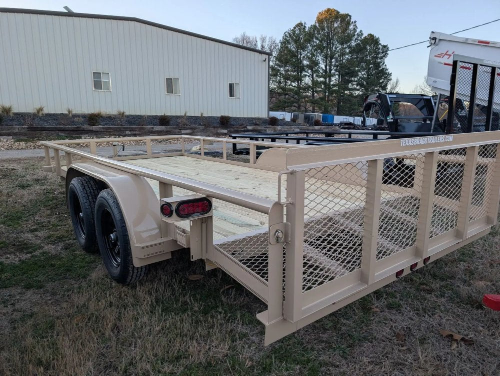 6.5 x 16 TA Pipe Top Utility Trailer Texas Bragg 6.5K 260715