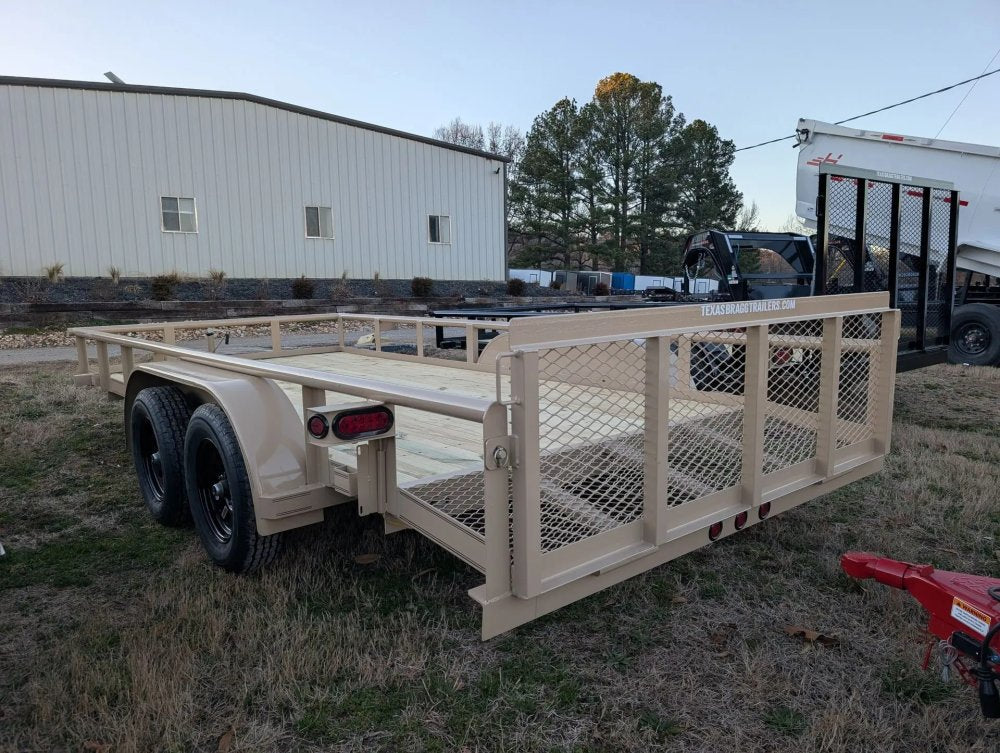 6.5 x 16 TA Pipe Top Utility Trailer Texas Bragg 6.5K 260715