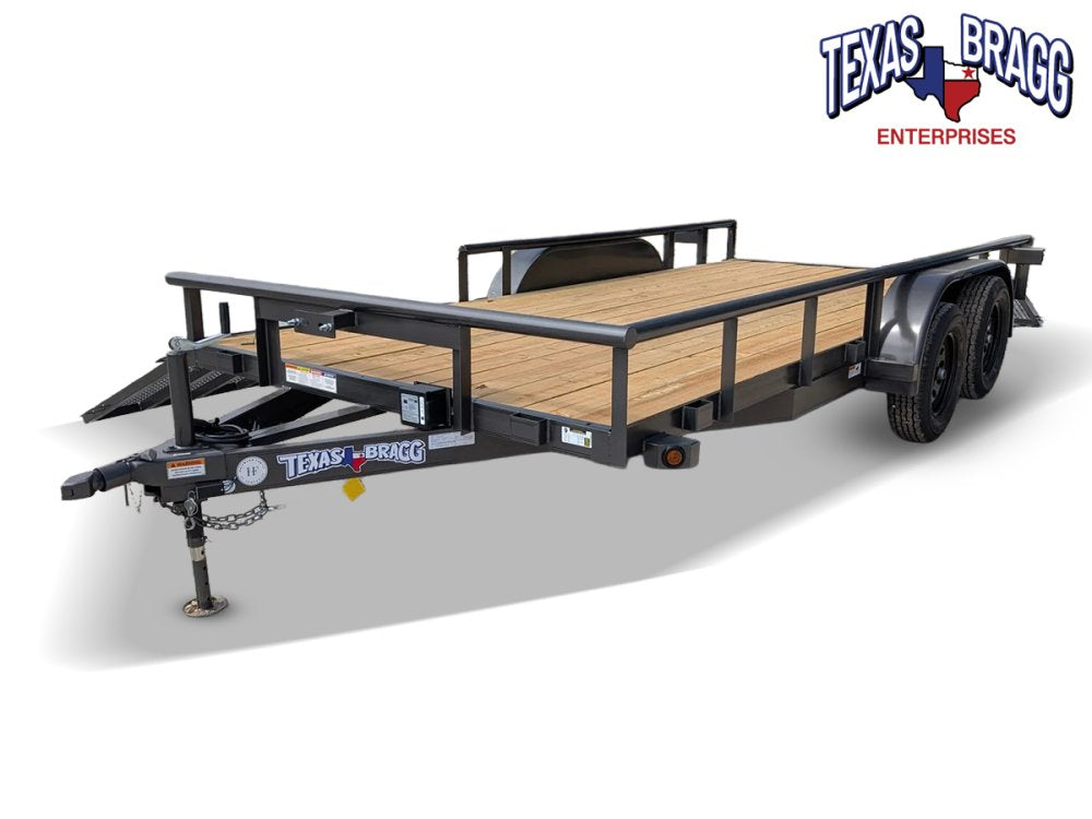 6.5 x 16 TA Pipe Top Utility Trailer Texas Bragg 6.5K 261275